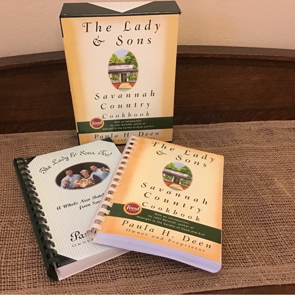 The Lady & Sons boxed cookbook set.  Set of two by Paula Dean.